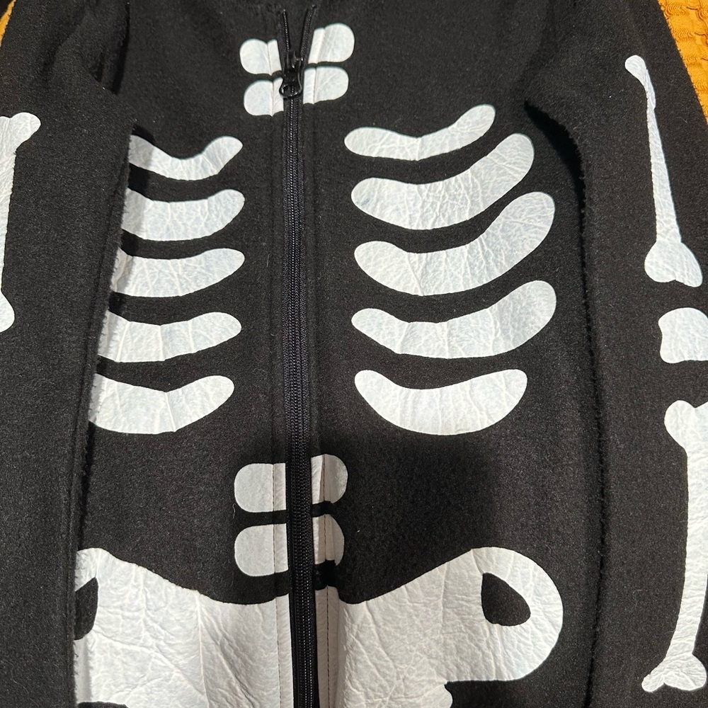 Skeleton Zip Up PJs/Halloween Costume